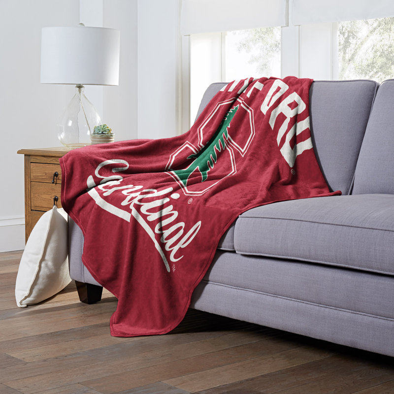 Stanford Cardinal Red Silk Touch Throw Blanket