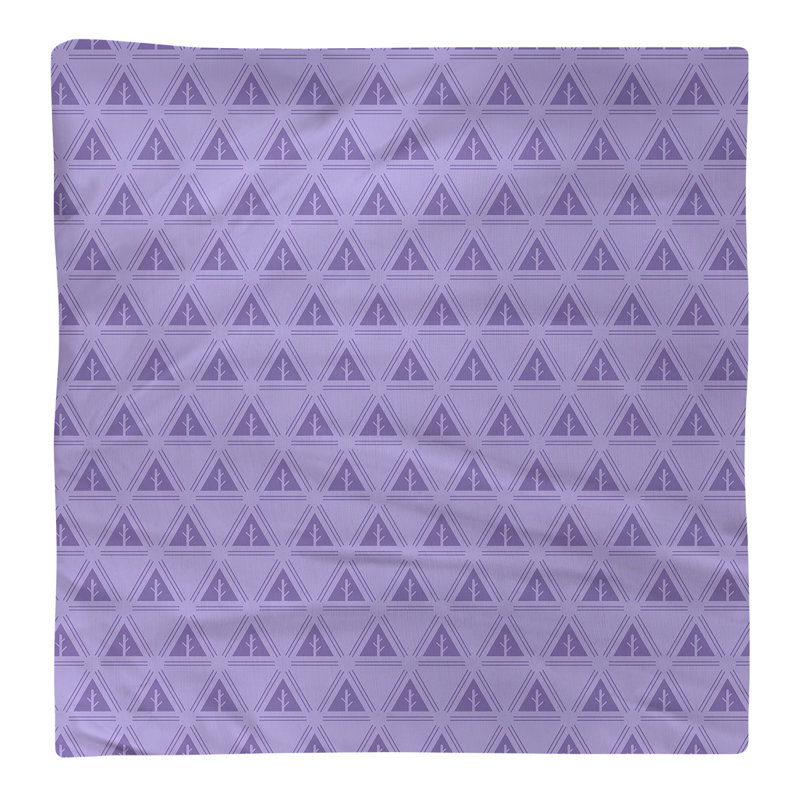 Serviette de coton à arbre minimaliste deux couleurs Barbra, H 0,1 po x l 22 po x P 22 po, Mauve clair, Polyester sergé