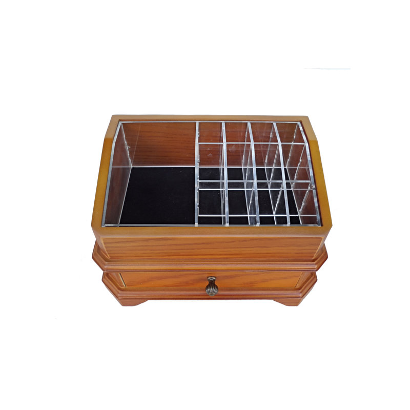 Netzer Wood Jewelry Box + Drawers