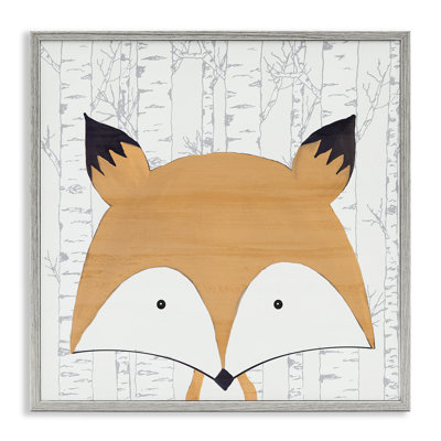 «Whimsical Fox on Birch», estampe numérique, conception de Kim Allen