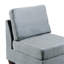 Fauteuil et fauteuil 2 pièces modulaire gris