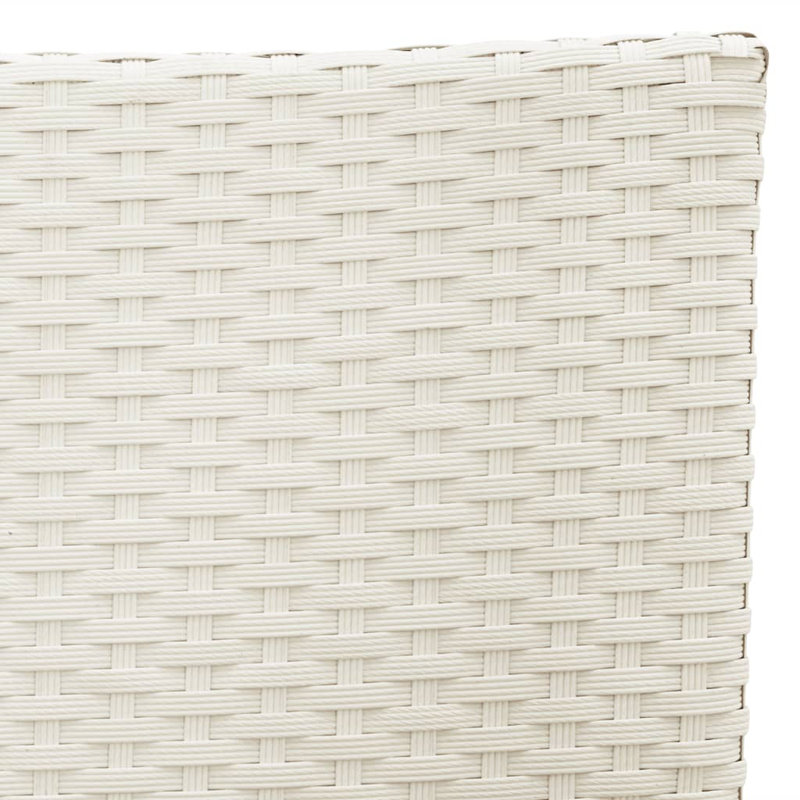 Fauteuil de patio avec coussin Prestley, Blanc, Noir