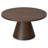 Winnie 30"W Solid Acacia Wood Modern Round Pedestal Coffee Table with Sturdy Base, Assembled