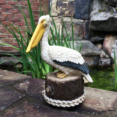 Life's a Beach Summer Pelican Nautical Statue