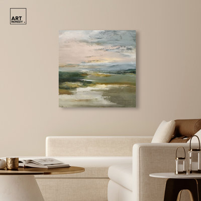 Rolling Green II Canvas Print Landscape Wall Decor by Art Remedy, Gallery Wrapped, 40 x 40