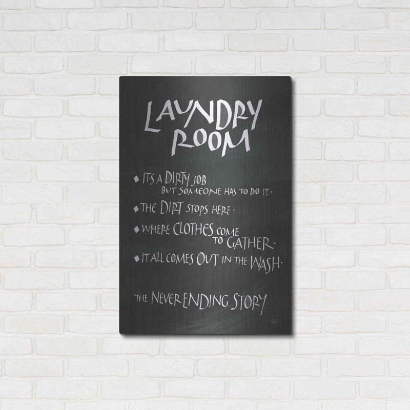 «Laundry Room Sayings» par Chris Paschke, 24 po x 36 po
