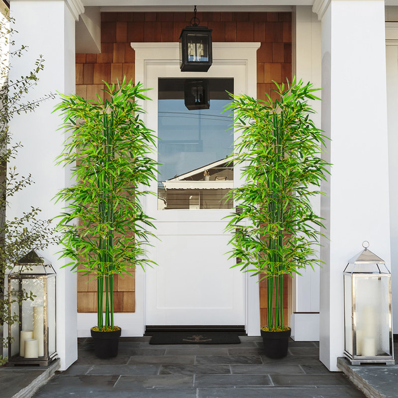 Tall Artificial Bamboo Tree in Pot