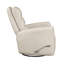 Fauteuil oscillant, fauteuil pivotant, mouvement pivotant, revêtement en similicuir respirant beige-1938943937