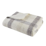 Bloomington Faux Mohair To Sherpa Throw