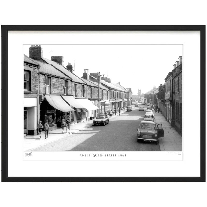 Amble, Queen Street C1965 - Single Picture Frame Print, 28cm H x 36cm W x 2.3cm D