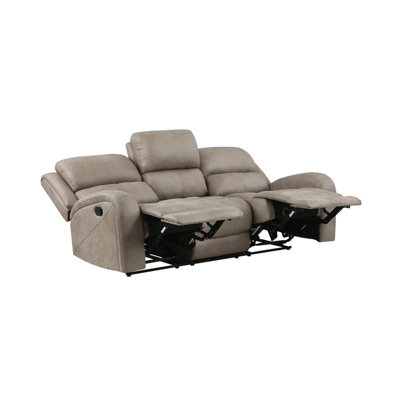 Mobilier de salon avec coussins attachés à un tissu texturé moderne de couleur sable moderne