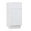 Meuble-lavabo autoportant de 15 po avec 1 porte et 1 tiroir Colton, sans comptoir, prêt à assembler, blanc Colton-95216761