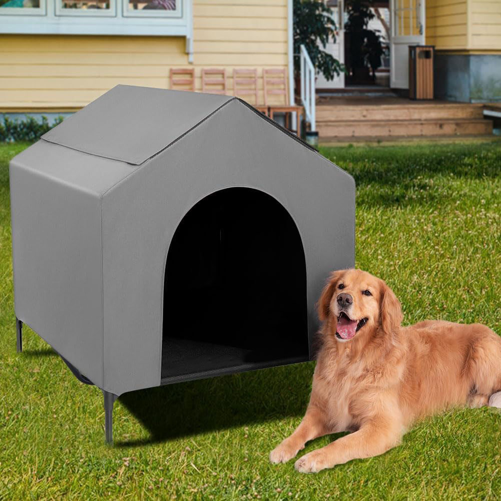 Archie & Oscar™ 42” Outdoor Dog House For Large Breeds, Durable Large ... - Install Dog Shelter Kit For Large Dogs