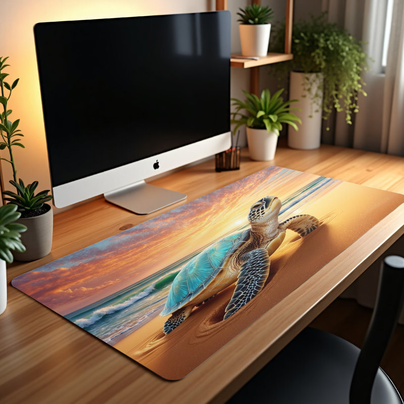 Polyester Desk Pad, 31.5x15.5