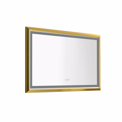 48" X 30" Led Bathroom Mirror With Aluminum Frame, Wall Mounted Vanity Mirror