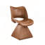 Chaise pivotante en cuir artificiel confortable-497523956