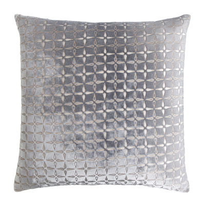 Petal Metal Square Velvet Pillow