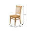 Oak Dining Chairs Set Of 4, Wooden Seats, Traditional Style, Solid Wood Construction, Durable, Residential Use, Lightweight, Elegant Design