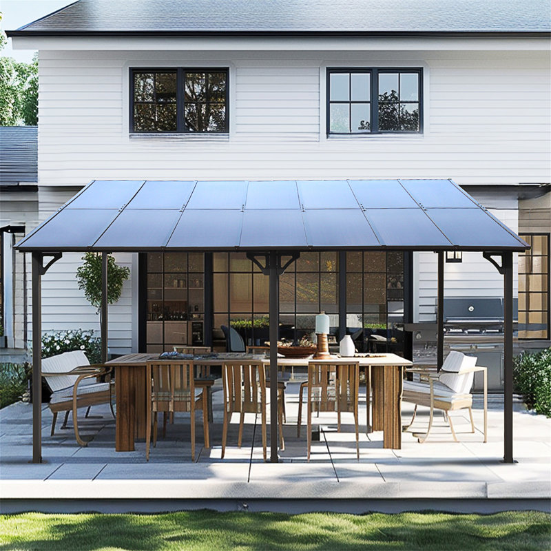 Pavillon de jardin pergola extérieur 10 'x 14', L 120 po x P 168 po