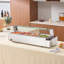 Commercial Electric Food Warmer Countertop Buffet 4*8Qt with Glass Shield