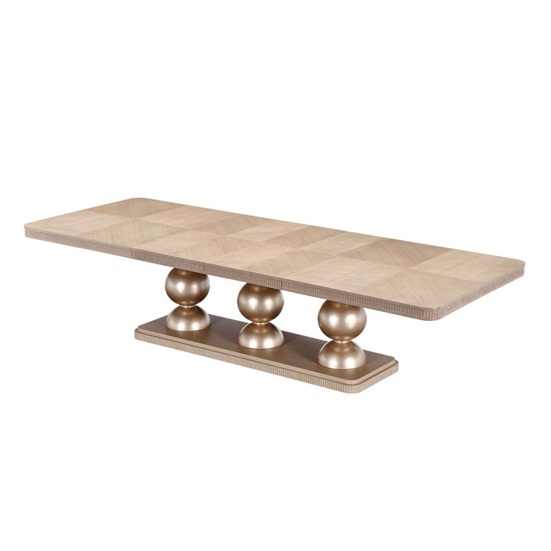 West Kensington Rectangular Dining Table, Medium Yellow Wood