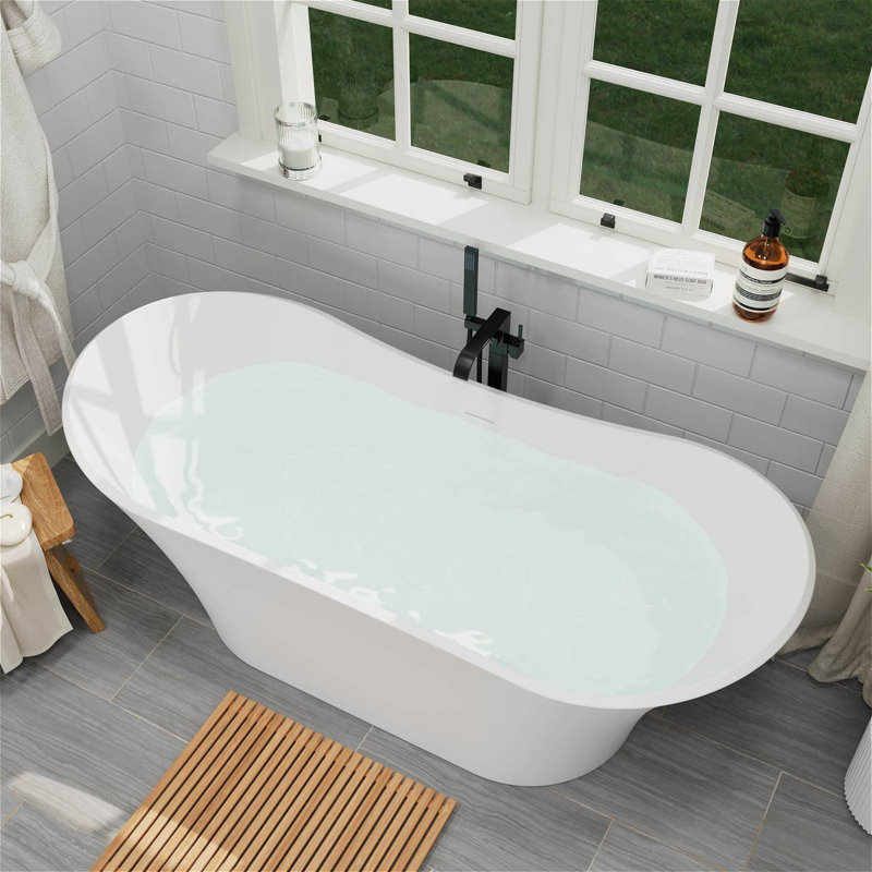 Baignoire profonde autoportante 69 po