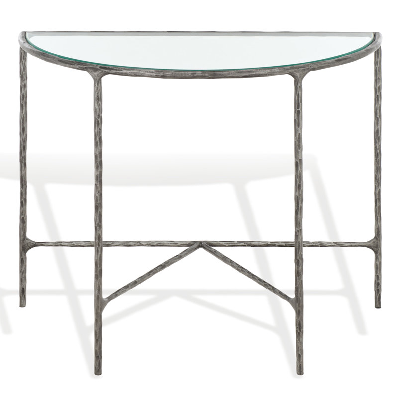 Evelynn 36'' Console Table, Clear, Silver