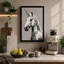 Unicorn in Charcoal Minimalist - Wrapped Canvas-594182907-594182910