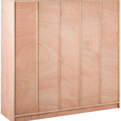 Armoire de rangement à 8 sections pour la classe, tablettes de contreplaqué de 36 pouces de hauteur avec rangement pour enfants d'âge préscolaire et livres