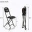 Tabouret pliant 4 pièces avec dossier, tabouret pliant rembourré et rembourré, chaises pliantes portatives pour l'extérieur