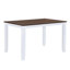 Rustic Minimalist Wood 5-Piece Dining Table Set With 4 X-Back Chairs For Small Places-334022255