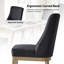 Chaise de salle à manger en bois massif Hedda de l 21,2 po (ensemble de 2)-775643279