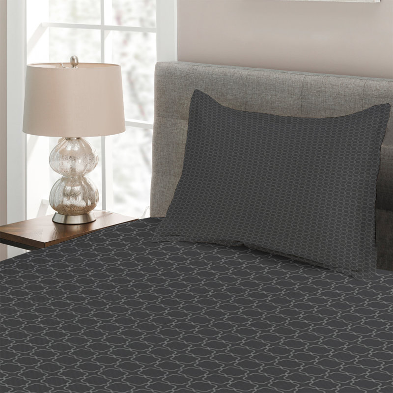 Modern & Contemporary Polyester Coverlet, Twin Bedspread + 1 Sham