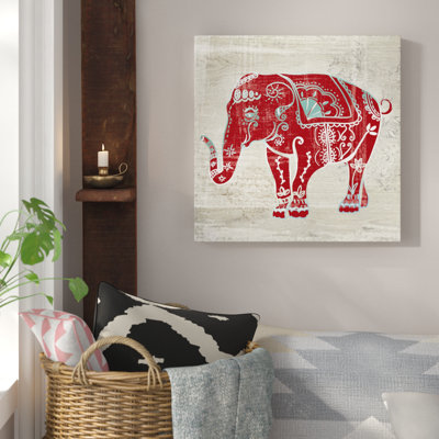 « paint éléphant », impression sur toile