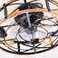 Ventilateur de plafond de type montage 19 po, moteur réversible, télécommande CC, ventilateur de plafond à 6 vitesses, minuterie, pour le salon, la chambre à coucher ou la salle à manger - ampoules non incluses