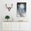 Snowy Owl On A Perch - Wrapped Canvas Print-55340155
