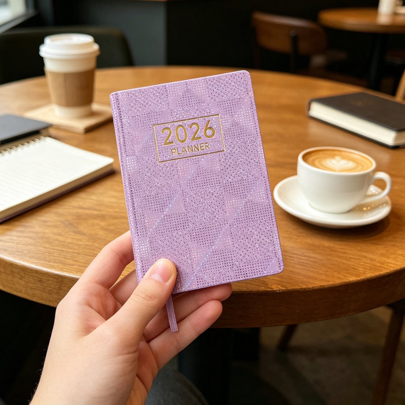 Horaire cahier anglais A7, Purple