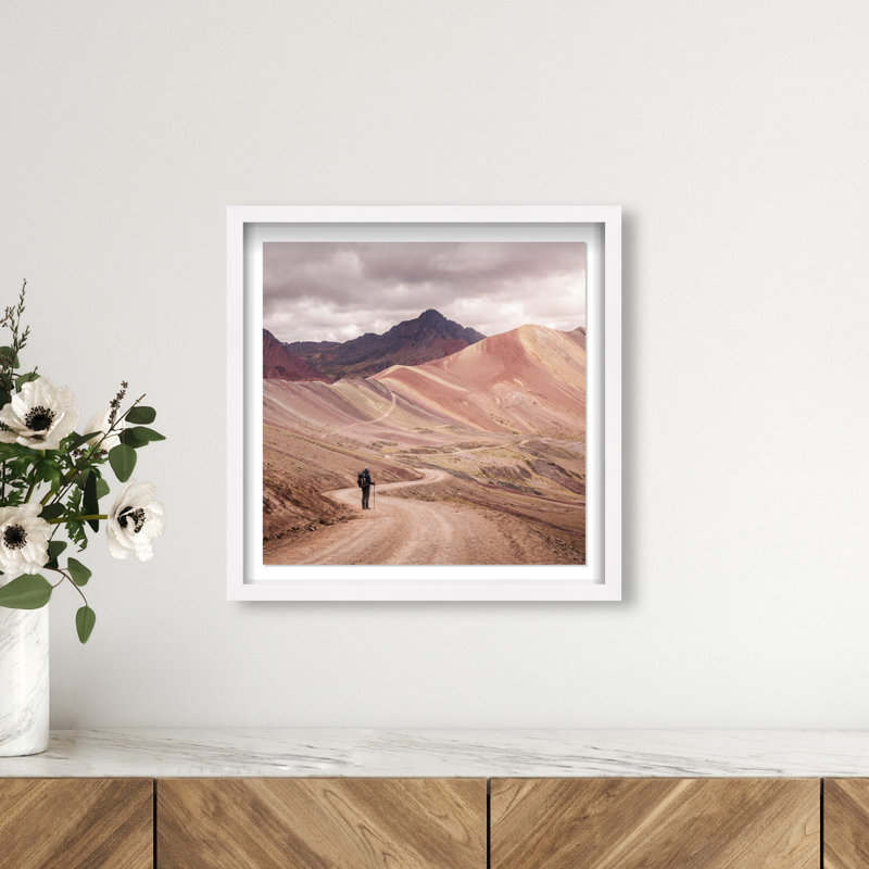 On My Way Print by Oliver Gal, 17.5" H x 17.5" W, White Shadowbox