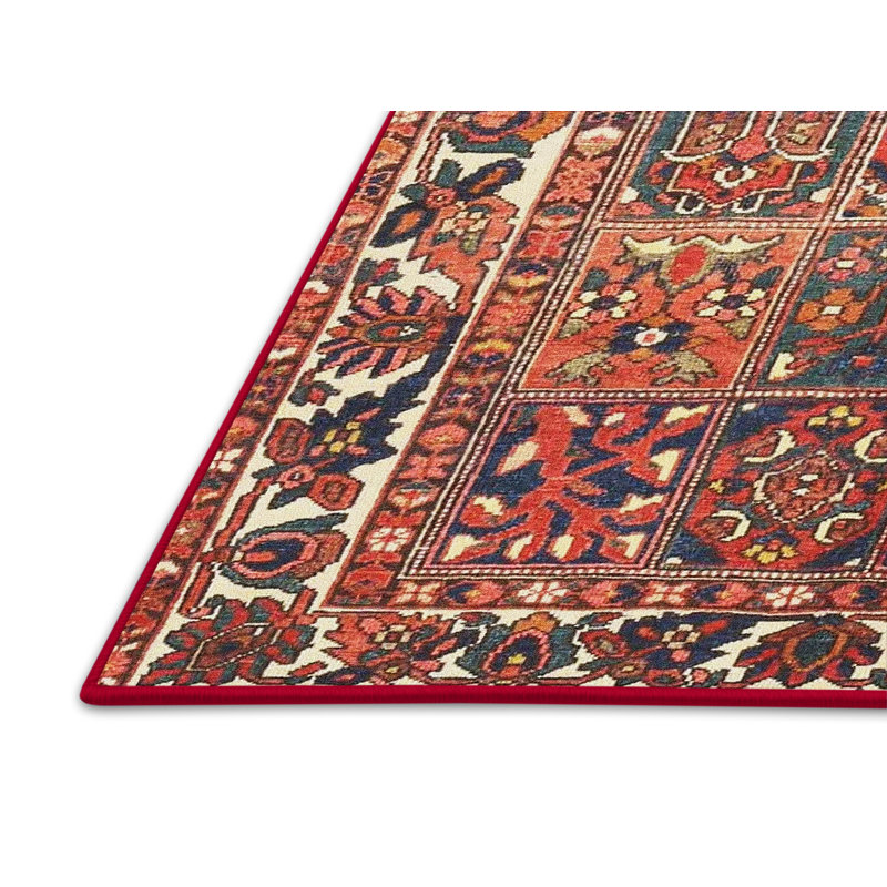 Tapis oriental brun / bleu / beige, Rectangle 7 pi x 10 pi