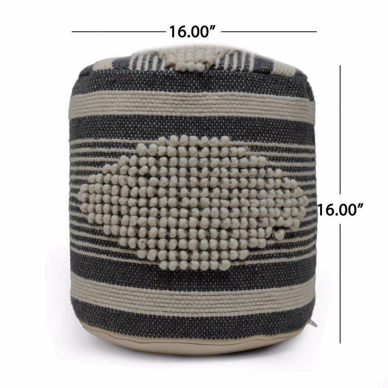 Repose-pieds cylindrique en tissu, repose-pieds