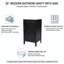Meuble-lavabo noir 20 po avec lavabo et rangement en céramique