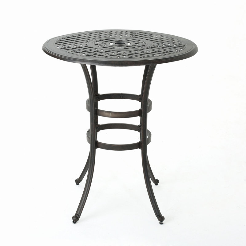 Table de bar en fonte d'aluminium