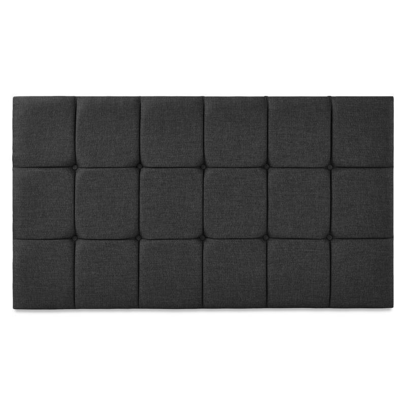 Brickhouse Upholstered Headboard, Charcoal, Single (3')