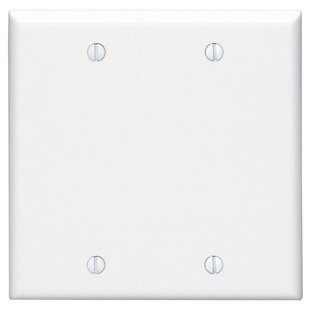 2-Gang Blank Wallplate, Midway Size