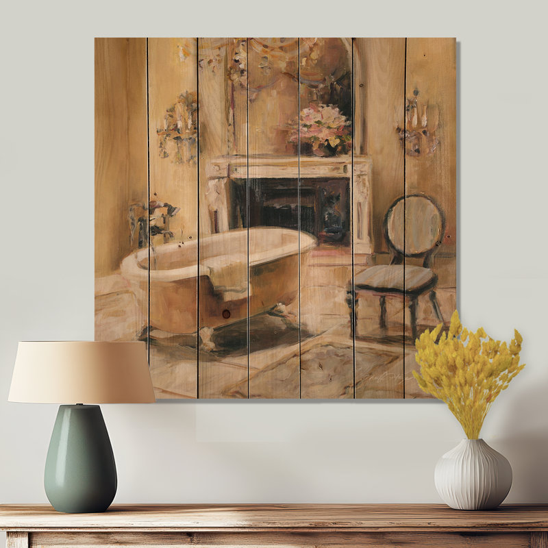 " French Bath I " Painting Print, 30" H x 30" W x 1" D