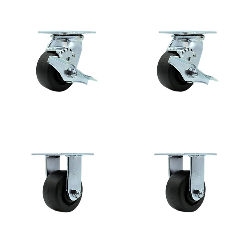4 Piece Polyolefin Caster Set