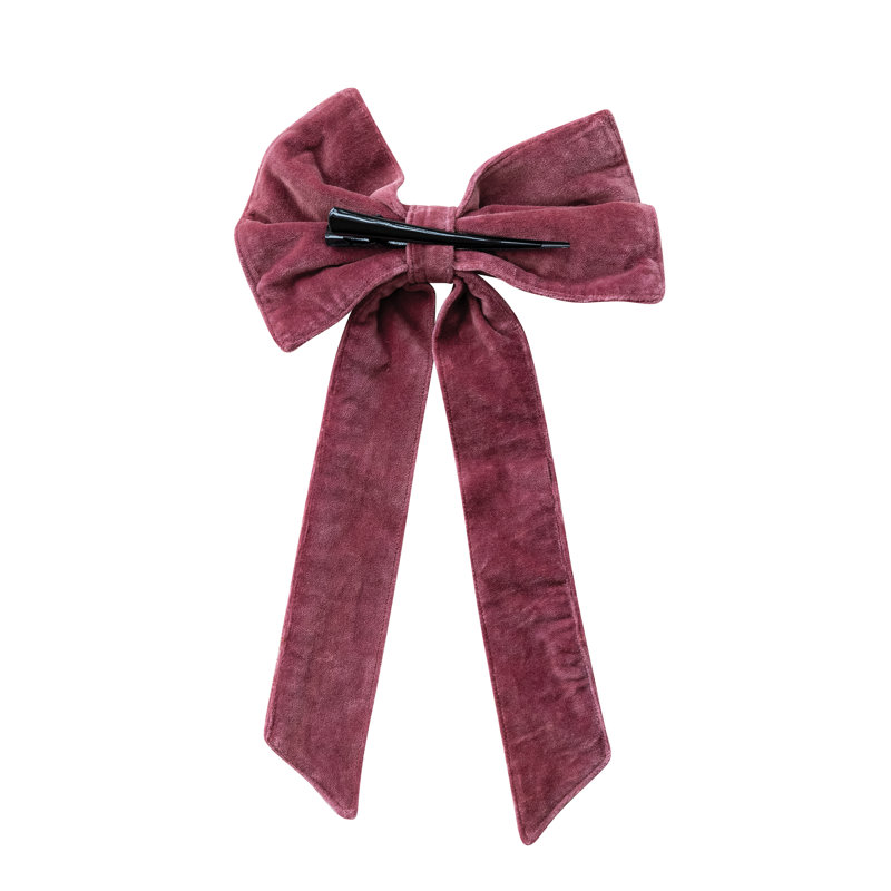 Pince en velours de coton bourgogne