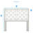 Tabor Chippendale White Headboard - Queen-1295057920