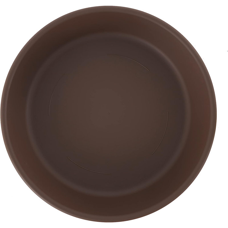 Iseminger Weather Resistant Saucer Plant Stand, 3" H x 17.63" W x 17.63" D, Chocolate