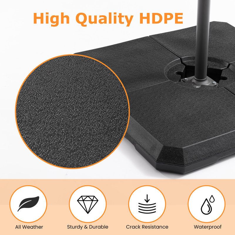 Base de parasol autoportante en PEHD 317 lb